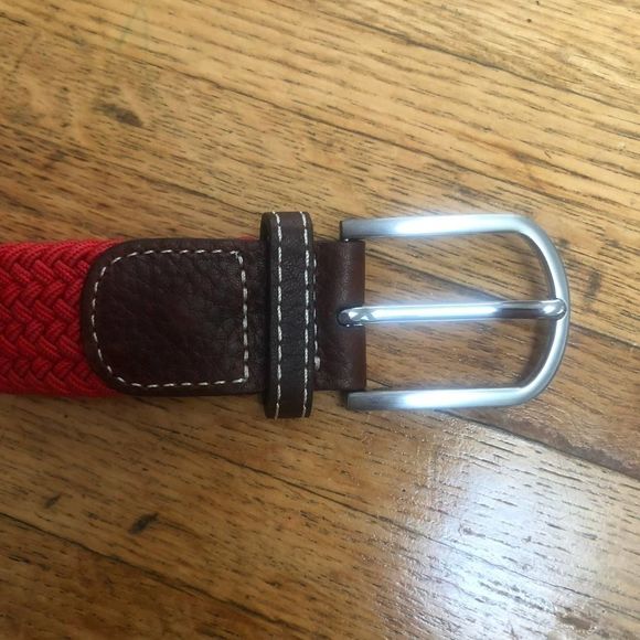 Piranha Made in France Woven Red Belt - Men's sz 38"-40" - Picture 2 of 7